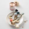 Zhishi Light Luxury Ceramic Handle Stainless Steel Dessert Forks
