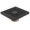 Floor Drain Highgrade Antique Shower Drain with Filter for Kitchen Bathroom Balcony Black(Shallow