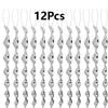 12/24/48Pcs Bird Repellent Stick Hanging Rotating Rod Wind Spiral Bird Repellent Scarer Household Decoration Garden Accessories