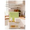 Hand Soap and Dish Soap Dispenser Set for Kitchen, Dual Pump 4-in-1 Organizer with Sponge and Towel Holder