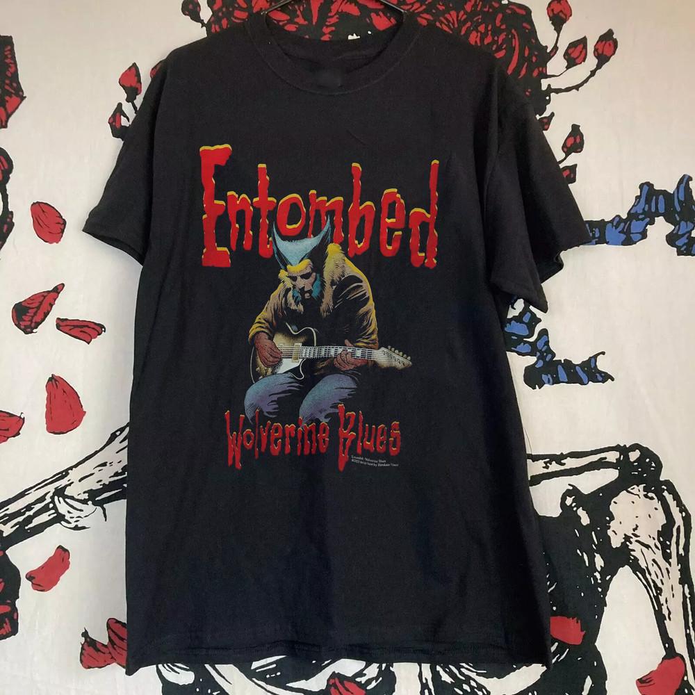 

Футболка черная Entombed band Wolverine Blues, все размеры S-5XL, TT263, унисекс L