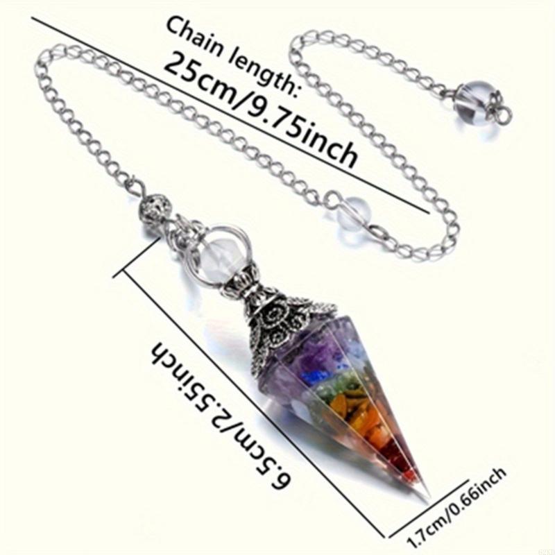 62KD Lapislazuli Kristall Pendel für Hexerei Zeremonien, Wahrsagerei, Reiki Heilungen Mystisches Geschenk Hexerei Ritual