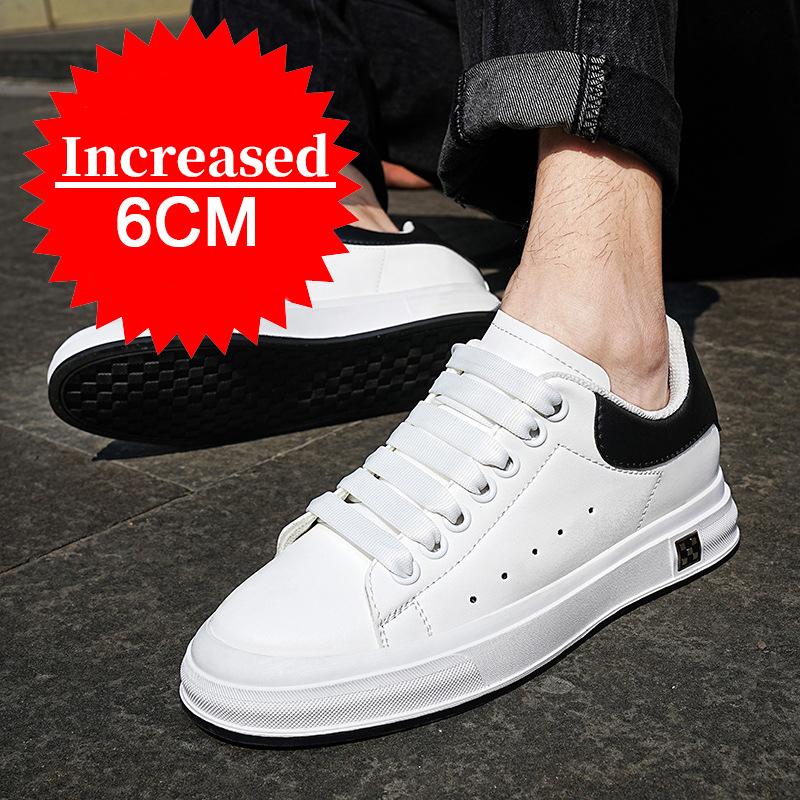 Fashion Man Elevator Shoes Height Increasing Sneakers for Men 6CM Hidden Heels Sports Inner Heightening Shoe Casual Height Shoes