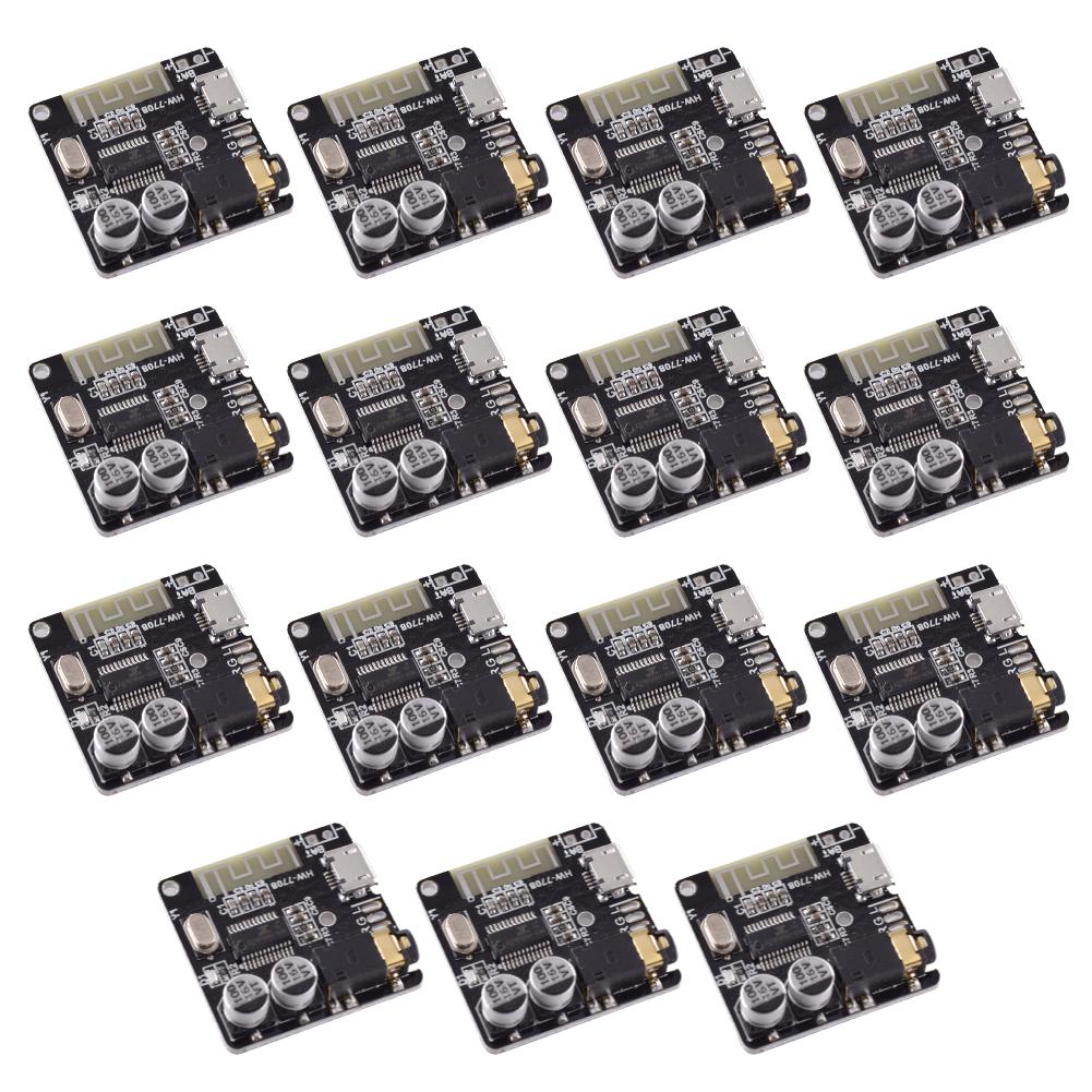 Audio Receiver Board Bluetooth-Compatible 4.1/5.0 2 Channels Wireless Stereo Music Module 3.5mm Audio Aux Micro USB 5V Powered