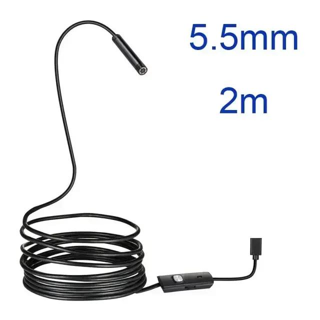 New 8mm 1080P HD USB Endoscope Camera – 8 LED, 1/2/5M Flexible Waterproof Cable, Borescope for Android & PC
