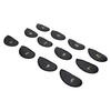 12 PCS Black Club Head Cover with Number PU Leather Soft Interior Lining Club Iron Covers Set