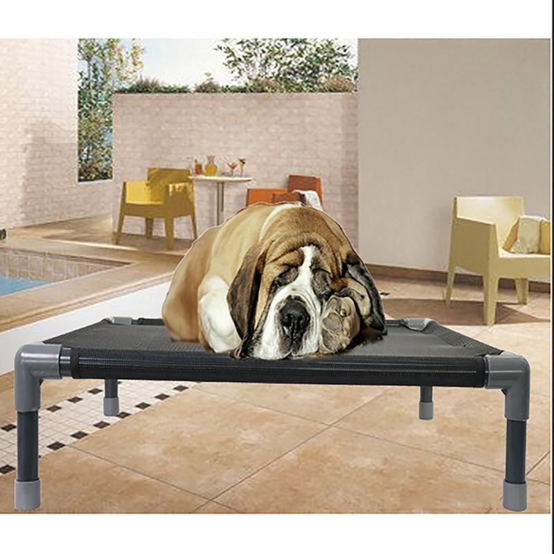 Pet Summer Hammock Cat Puppy and Dogs with Stand Comfortable Cloth Camp-bed Nest Napping Bed for Small Pet