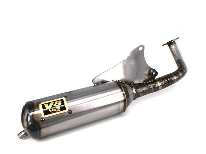 Custom BWS JOGV8DIO Exhaust Pipe for Large-Displacement V8 JOG50/JOG90 Motorcycles in Taiwan