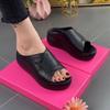 Flat Slippers Women's Fashion Outside Wear Wedge Heels Thick Sole Women's Shoes Casual Fish Mouth Women's Slippers