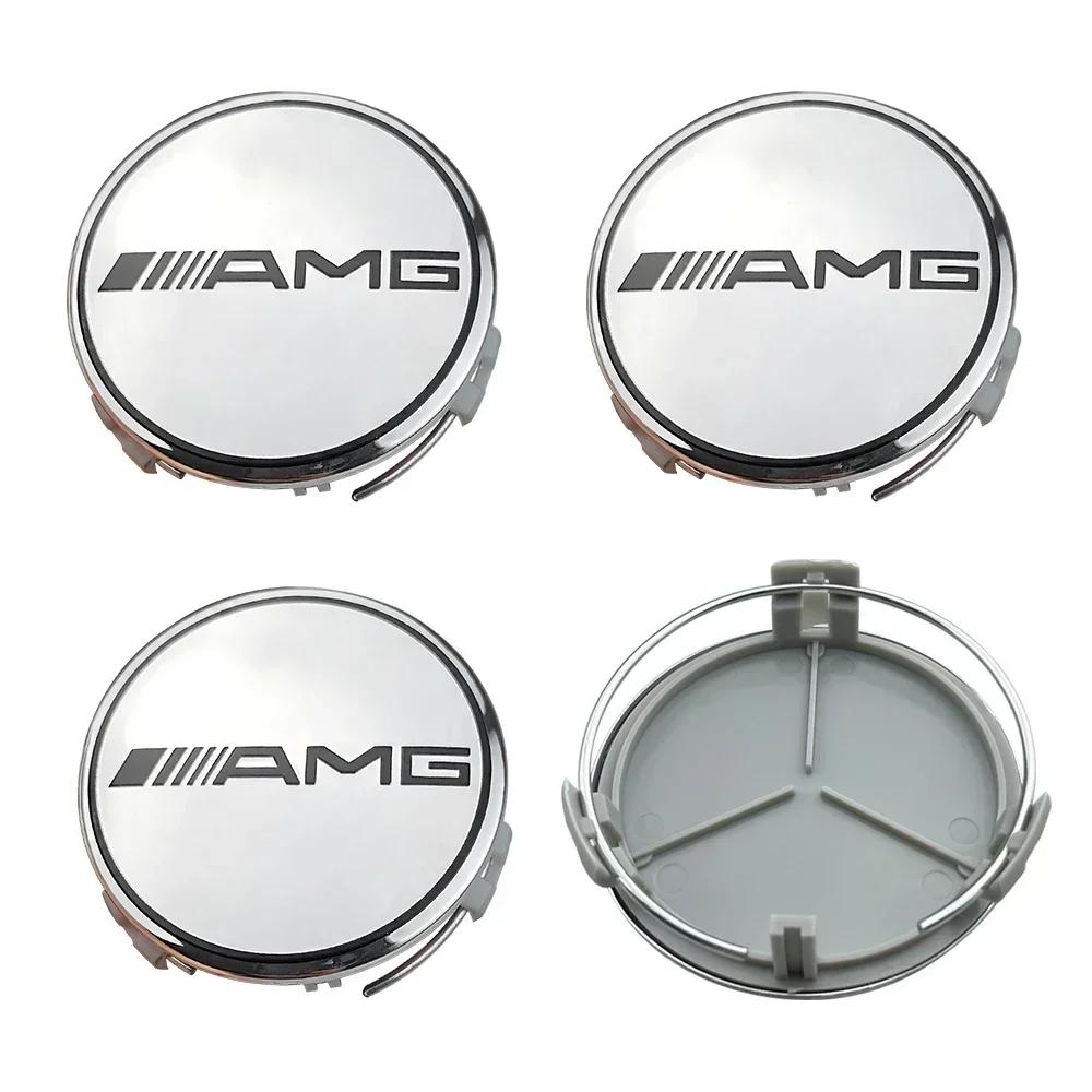 Mercedes Benz Wheel Center Cap 4pcs 75mm Hubcap for Mercedes AMG Apple Tree B W204 W211 W205 W212 W203 W213 W124 Car Accessories