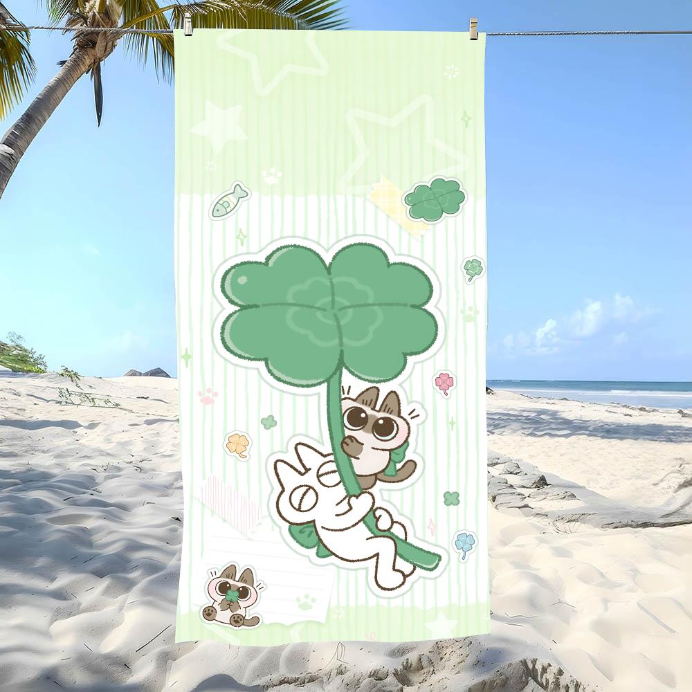 Sweet A-Azukis Towel Beach Towel Oversized Super Absorbent Soft Swim Beachtowels For Men, Women