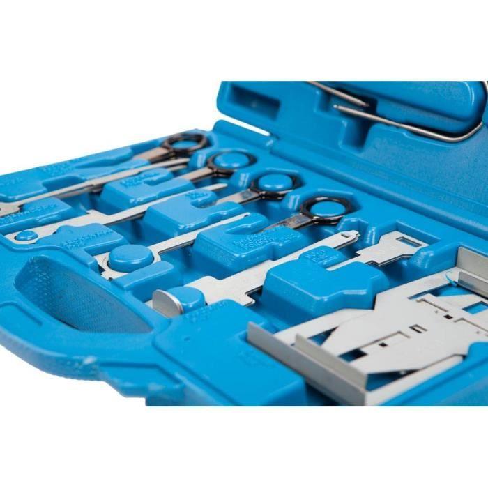 Kit de démontage autoradio - bgs - 32 pièces - acier chrome vanadium - universel - coffret de rangement