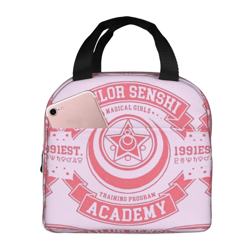 Custom Sailors Anime Moons Insulated Lunch Tote Bag for Women Men Bishoujo Resuable Thermal Cooler Bento Box School