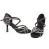 Scarpe da ballo con tacco alto da donna Scarpe da ballo latino Scarpe da ballo da sala indoor con strass con tacco 6/7/9CM