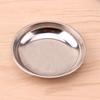 Round Food Snacks Seasoning Dishes Silver Appetizer Condiment Tray Dessert Dish  Vinegar