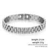 Stainless Steel Men Bracelets Gold Plated Watch Steap Band Chain Adjustable Bracelet