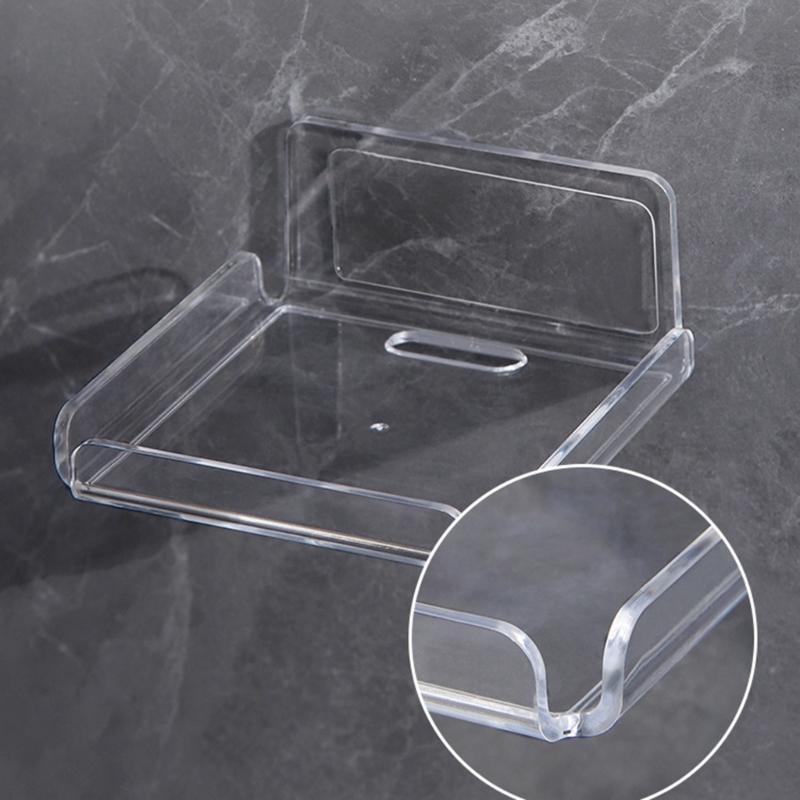 Efficient Wall-Mounted Bracket Acrylic Soap Support for Security Monitorings