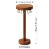 Round Calligraphy Brush Hanger Desktop Storage Traditional Writing Brush Organizer Wood Color 12 / 18 Brushes