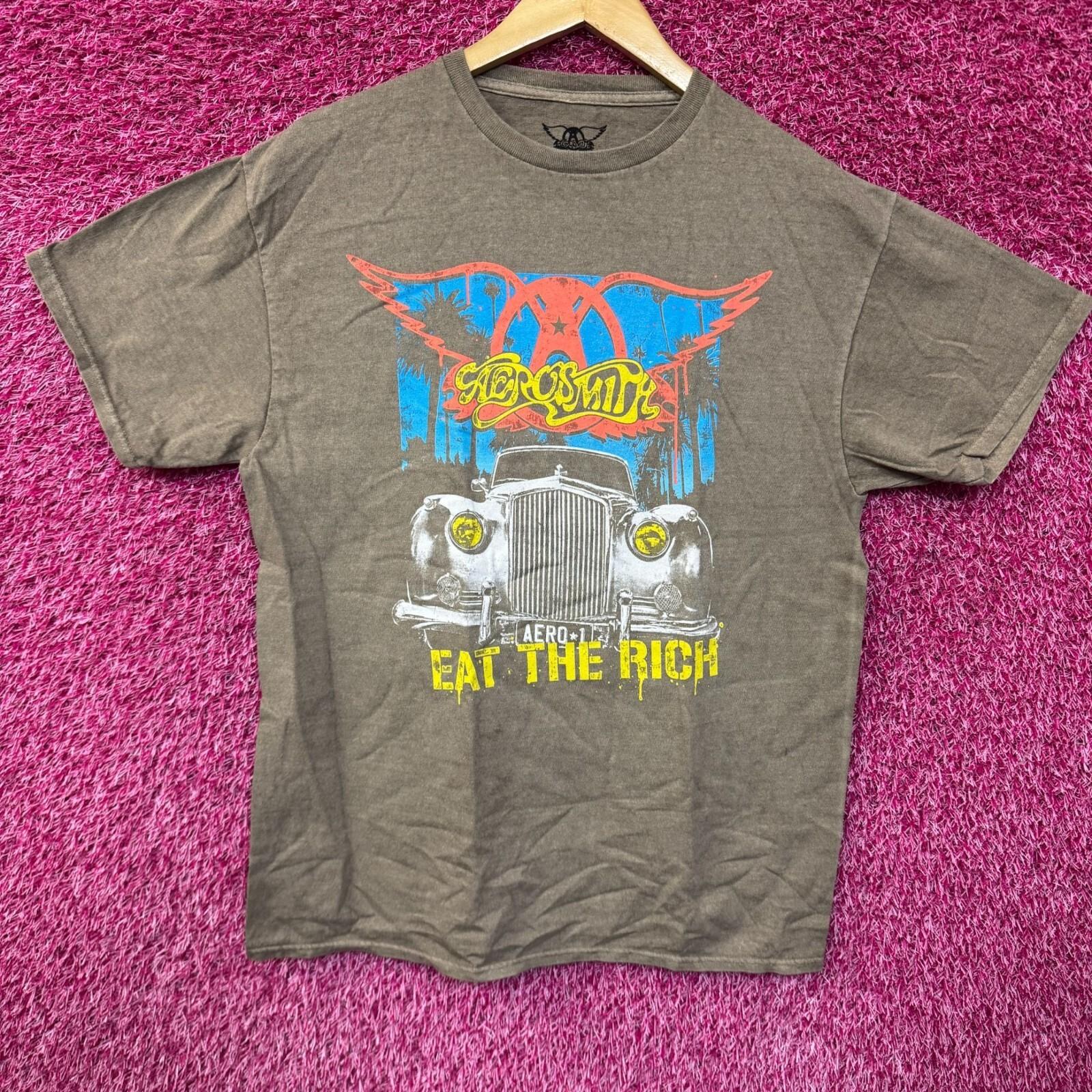 

Aerosmith Eat The Rich Album Cover Art Arena Rock Band Tee M S
