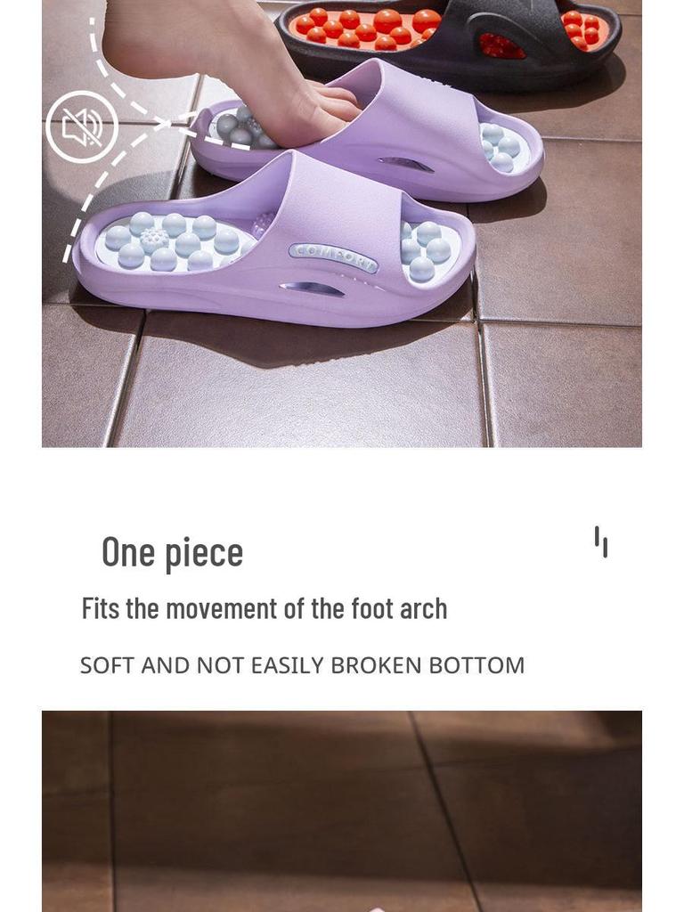 2025 Unisex Protiskluzové Masážní Pantofle s Akupresurními Body pro Domácí Použití a do Sprchy