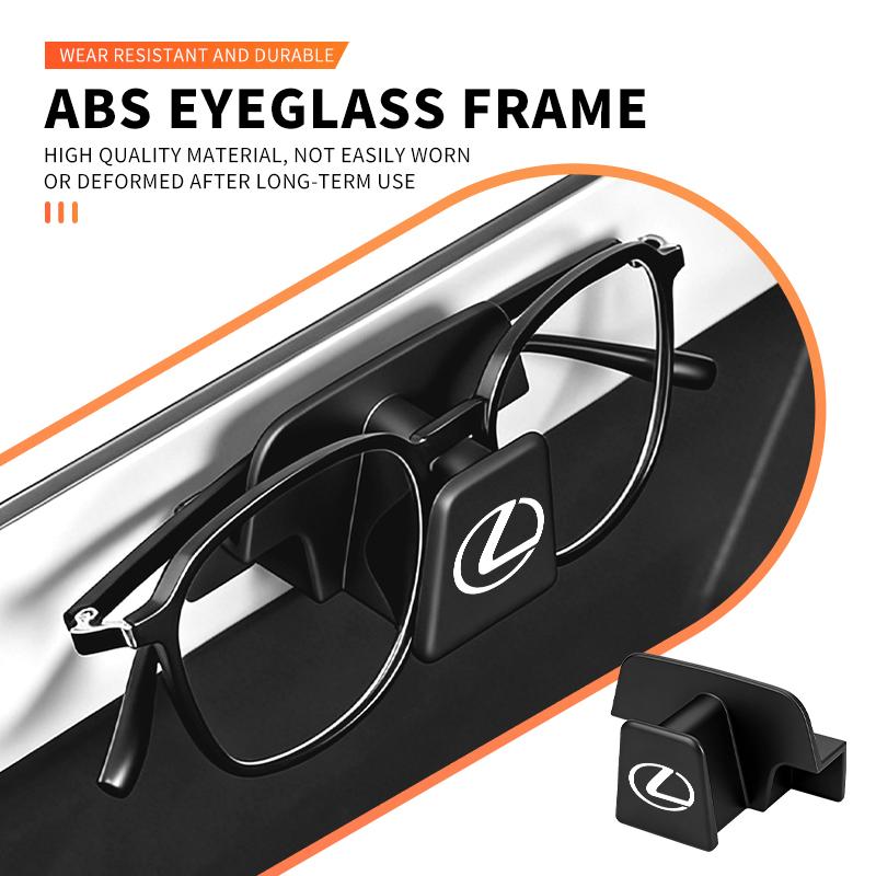 CKU5 Car Glasses Holder Clamp Sun Visor Glasses Holder Sunglasse Storage Clip Card For Lexus UX250h RX450h RX300 GX470 CT200h RX400h