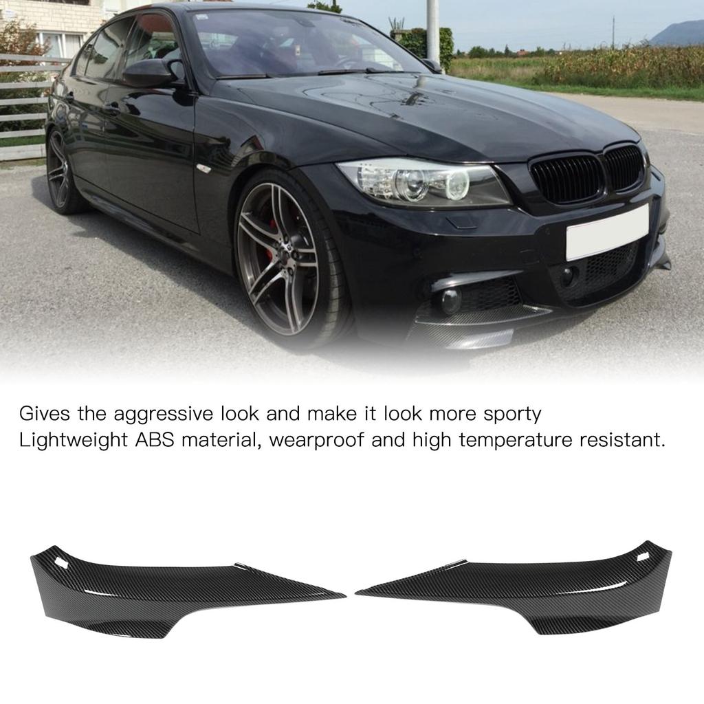 Front Bumper Lips Corner Spoilers Splitters Lower Bumper  or Trim for 3 Series E92 M Sport   2006‑2010