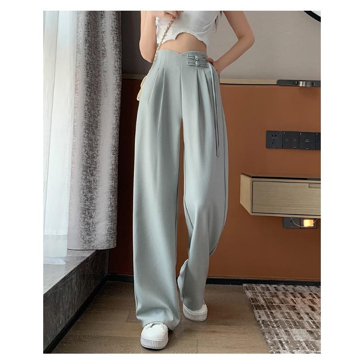 Pantalones anchos de lino elegantes y cómodos para mujer, de cintura alta y perfectos para el verano