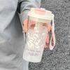 Neue doppelte Kunststoff-Wasserflasche 600ML Mit Teefilter BPA-frei Auslaufsicher Für Frauen Outdoor Büro Sommer