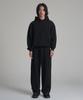 Noming One-Pleat Wide Sweatpants - Black
