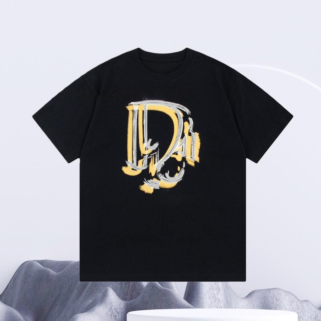 2026 SpringSummer Hot Selling New Letter Printed Couple Short Sleeve Casual Loose Round Neck Versatile Cotton Tshirt Top