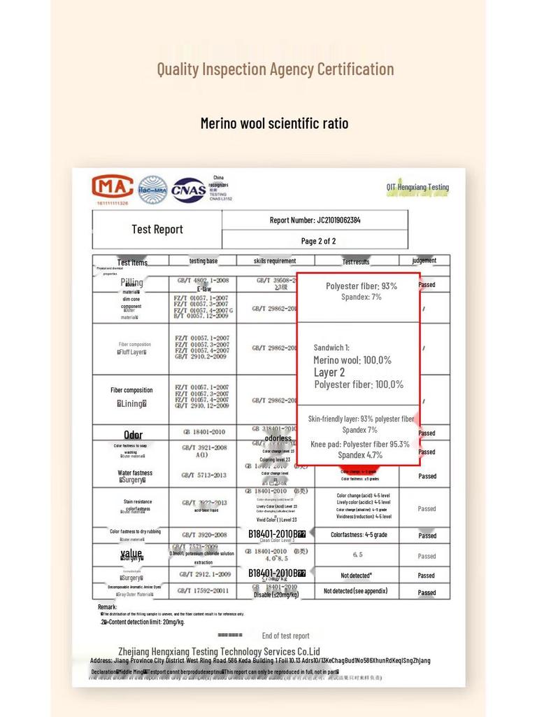 LANGSHA Women's Wool Thermal Leggings with Knee Protection