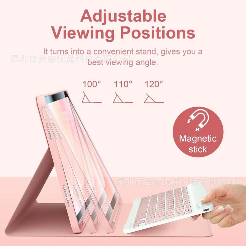 Detachable Bluetooth Keyboard Case IPad 11th 12th Gen With Magnetic Slim Protective Cover Stylus Holder