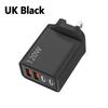 120W 4-Ports USB Type-C Charger Fast Charging Data Cable USB Phone Charger Adapter For Xiaomi IPhone17 16 15 Huawei Wall Charger 4