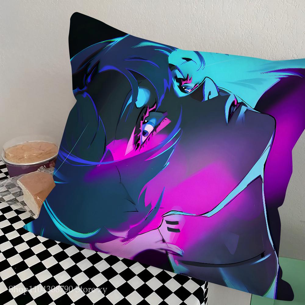 Anime C-Cyberpunk E-Edgerunner Pillow Case Square Pillow Bedroom Sofa Leisure Comfort Cushion Car Living Room Home Decoration