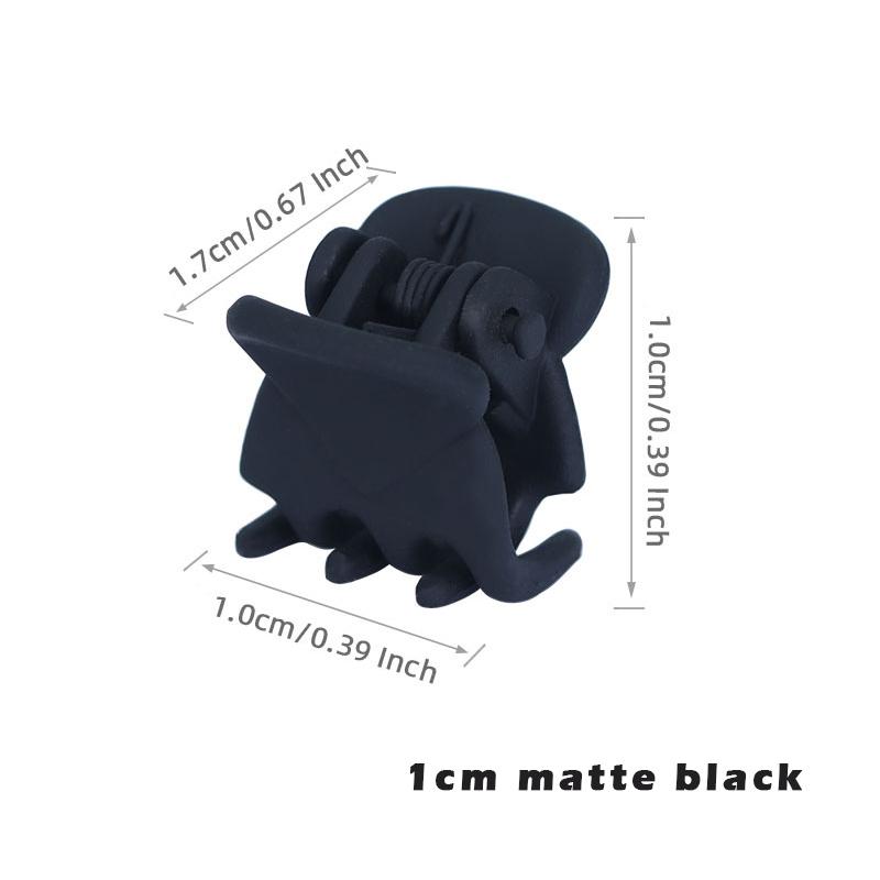 10-20Pcs Hair Claw Clips for Women Girls 1cm 1.5cm Black Brown Transparent Plastic Clamp for Ladies Headwear Hair Accessories