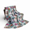 Merry Mod- Cozy Snowman Fleece Blanket - Winter Gift, Holiday Decor, Snuggly Throw Blanket, Kids Room, Christmas Present