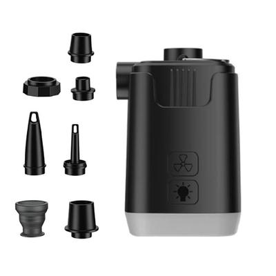 Elektrische Luftpumpe mit Licht für den Außenbereich, schnelles Aufpumpen und Ablassen, Ersatzpumpe, elektrisch wiederaufladbar, kleine Luftpumpe