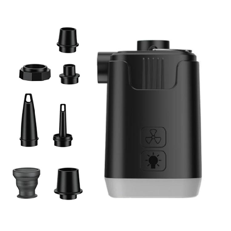 Electric Airs Pump with Light Outdoor Fast Inflate Deflate Pump Replacement Electric Rechargeable Small Airs Pump