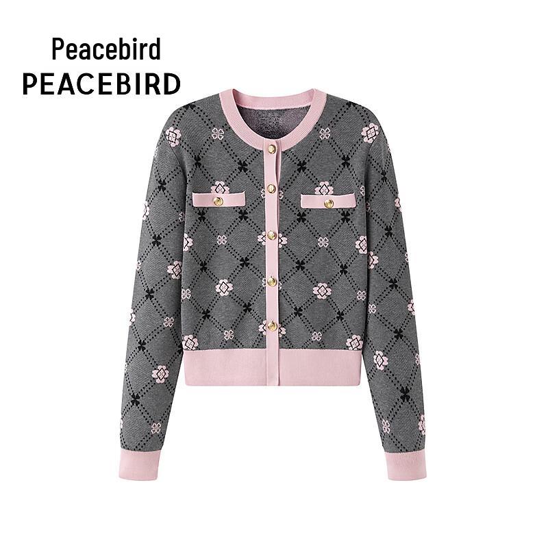 Peacebird Women's Spring Patterned Knit Cardigan