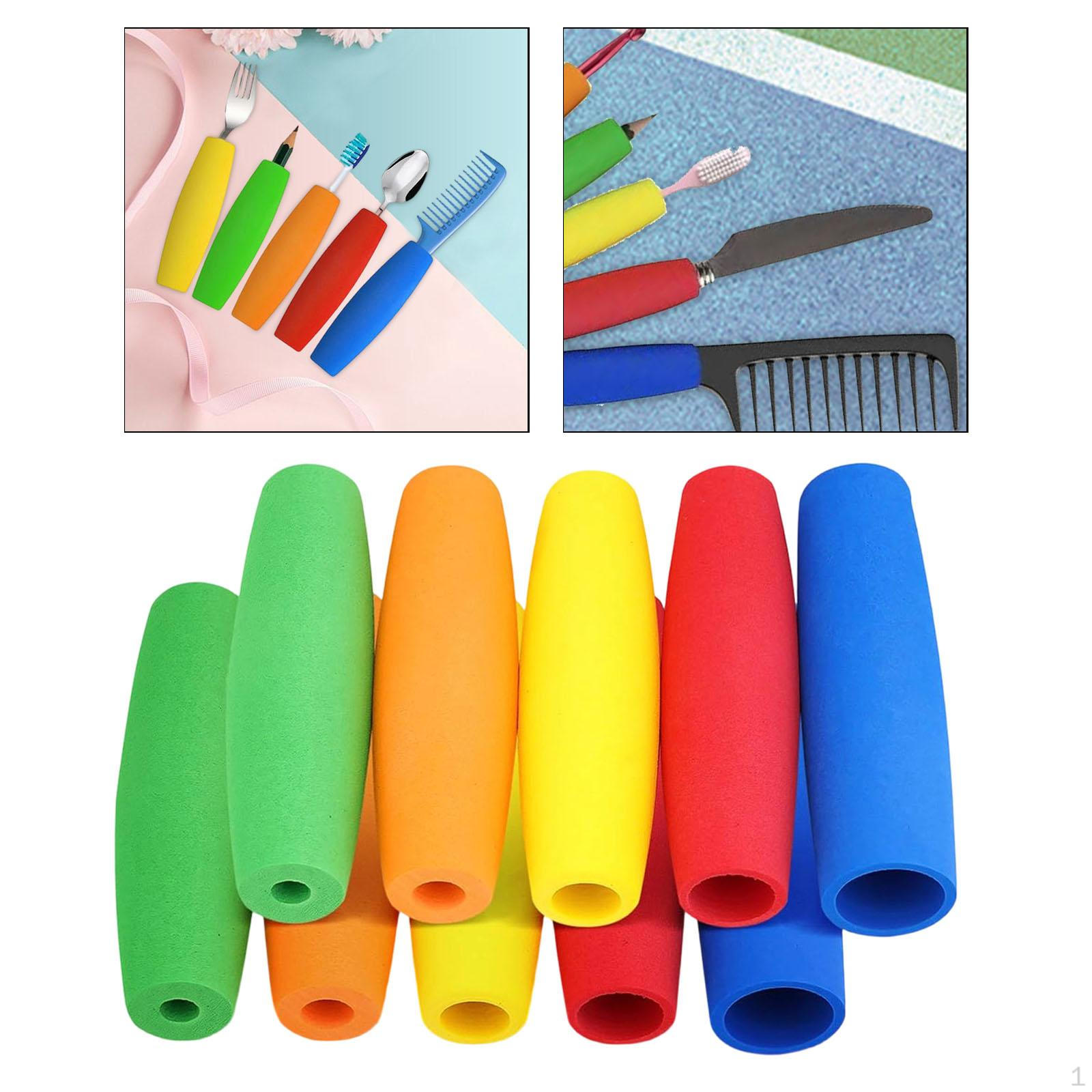 

10 Pieces Foam Grip Tubing Utensil Cutlery Padding Handles Easy to Install Cuttable