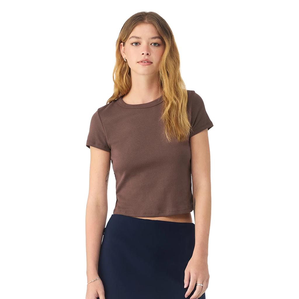 Bella + Canvas Womens/Ladies Micro-Rib Crop Top