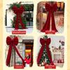 Oversized Christmas Giant Bow Handcrafted Ribbon Wall Decor Creative Large Bow Backdrop  Room Decor