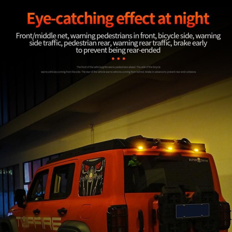 Solar-Powered Smart LED Strobe Light RGB Aircraft Airplane Warning Lights Wireless Flash Lamp For Motorcycle Car Accessories