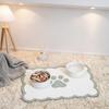 Waterproof Non Slip Pet Feeding Mat Absorbent Wavy Edge Easy Clean Pad for Cats Puppy Pet Feeding Supplies