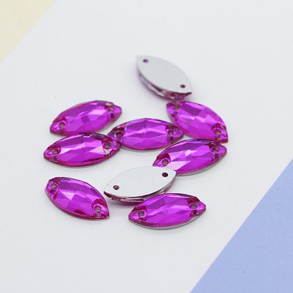 Premium Flat-Bottomed Double-Hole Glass Sewing Drill and Rhinestone Stickers for DIY Clothing, Shoes, Hats, and Bags.