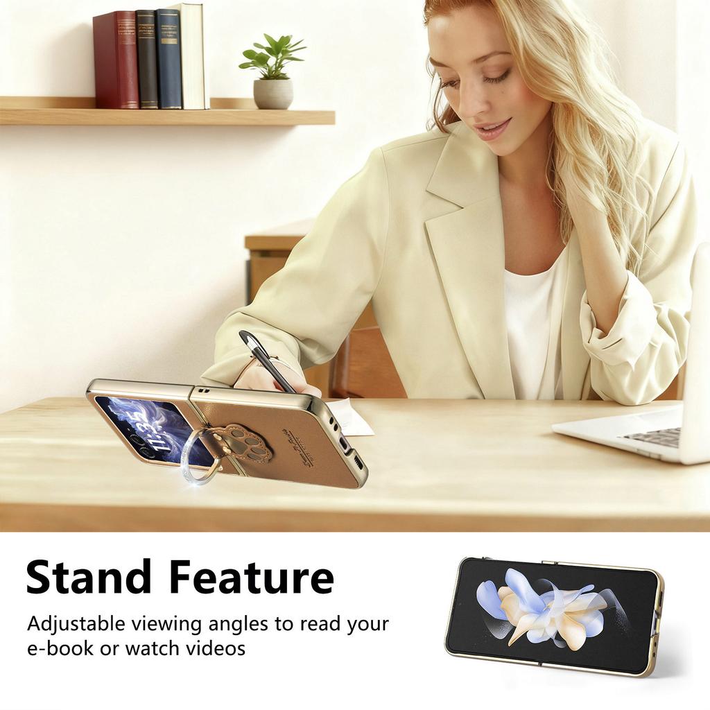 Portable Finger Ring Leather Case for Motorola MOTO Razr 70 Ultra 2026 2026 Razr 60 50 5G 2026 Razr70 Razr60 Razr50 Covers