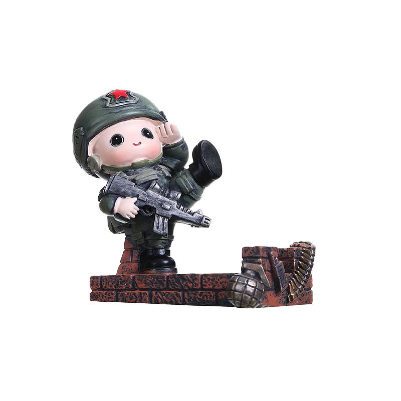 Zhan Ge Salute & Guard Soldier Phone Holder