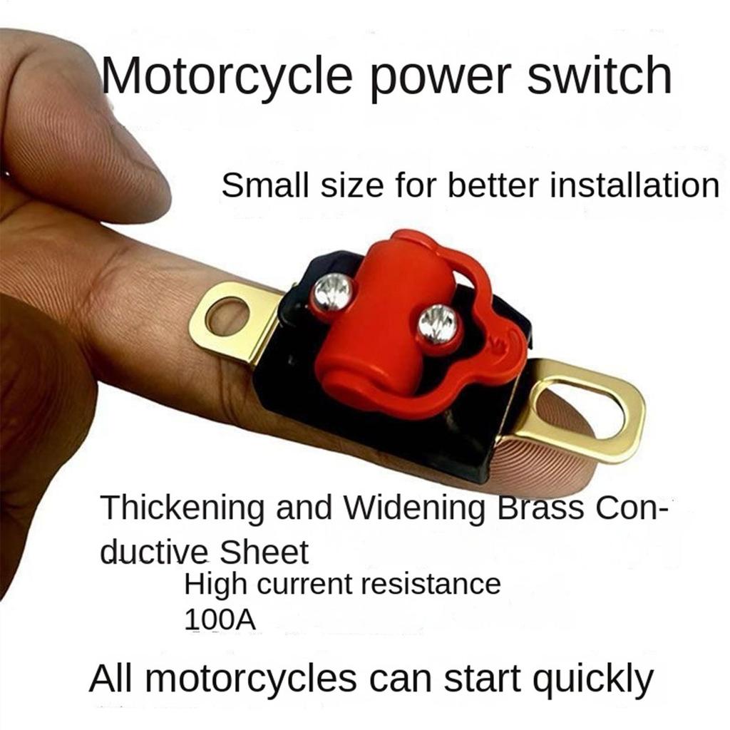 Motorcycle Battery Cut Off Tool Universal 12V Anti-Leakage Battery Interrupter Breaker for ATV Motorcycle Car Boat RV Truck