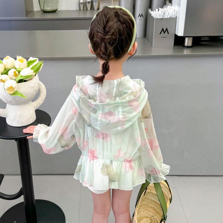 2026 Stylish Breathable Bowknot Sun Protection Outerwear for Baby Girls