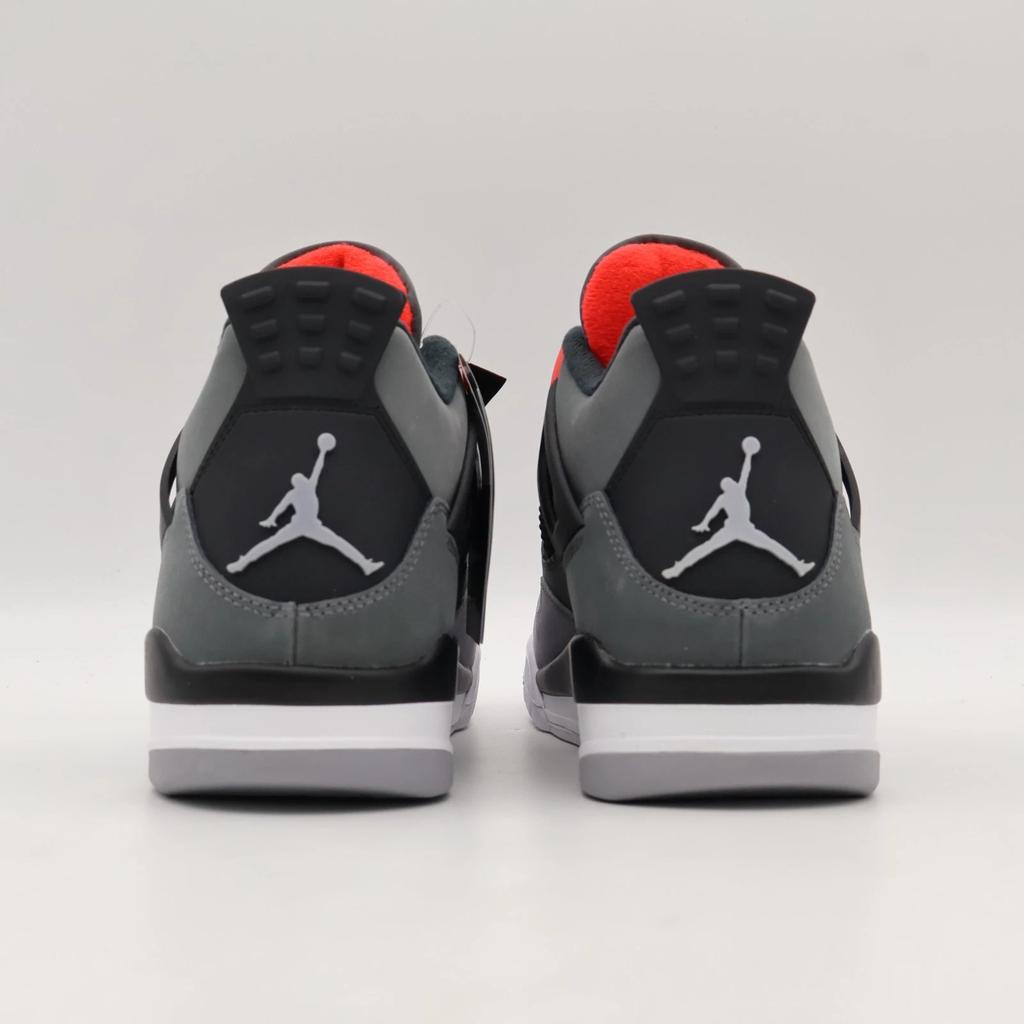 DH6927-061 Nike Air Jordan 4 Infrared 23 Black Cement Dark Grey Red (Men's)